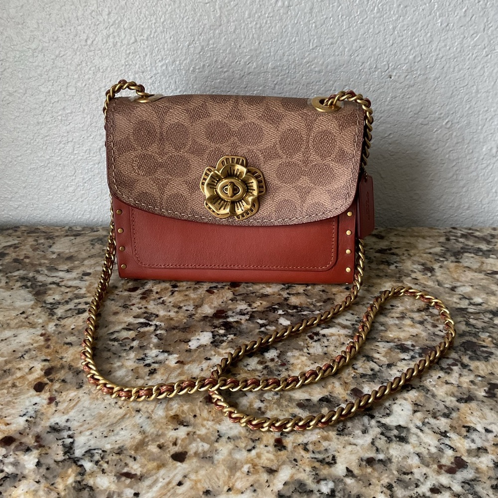 Coach Brown and Tan Crossbody Bag
